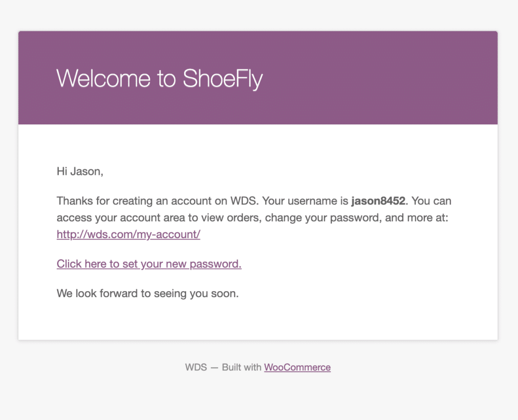 woocommerce password creation