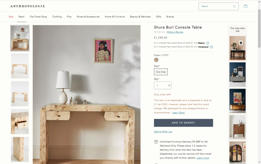 product image gallery example lifestyle