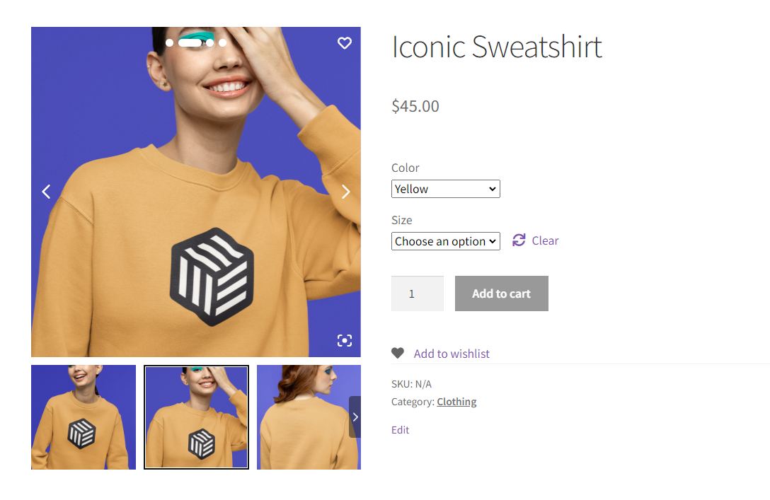 woothumbs for woocommerce product gallery