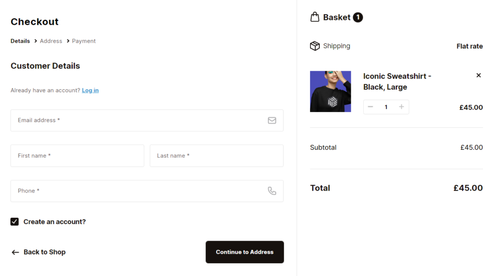 create account woocommerce checkout
