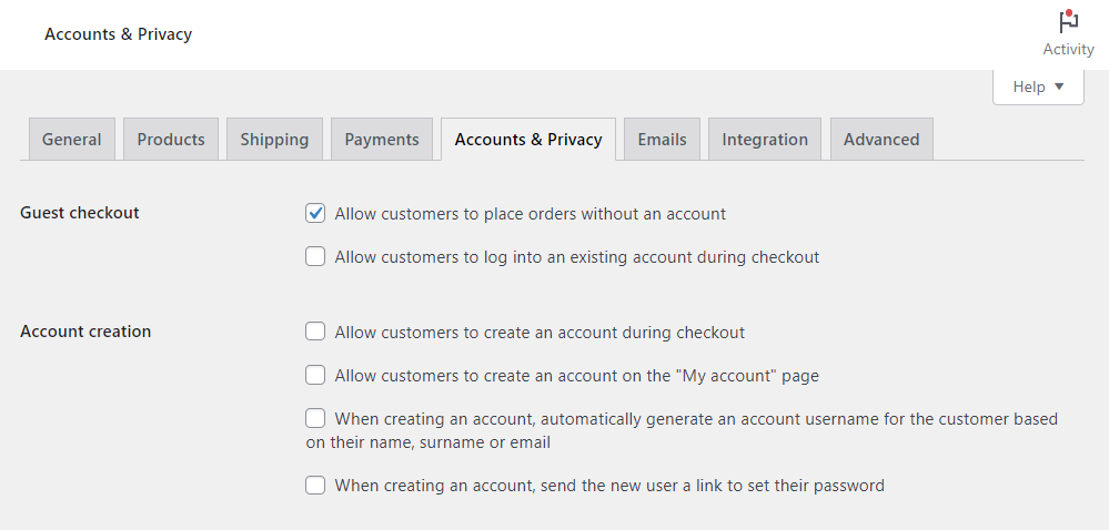 guest checkout woocommerce