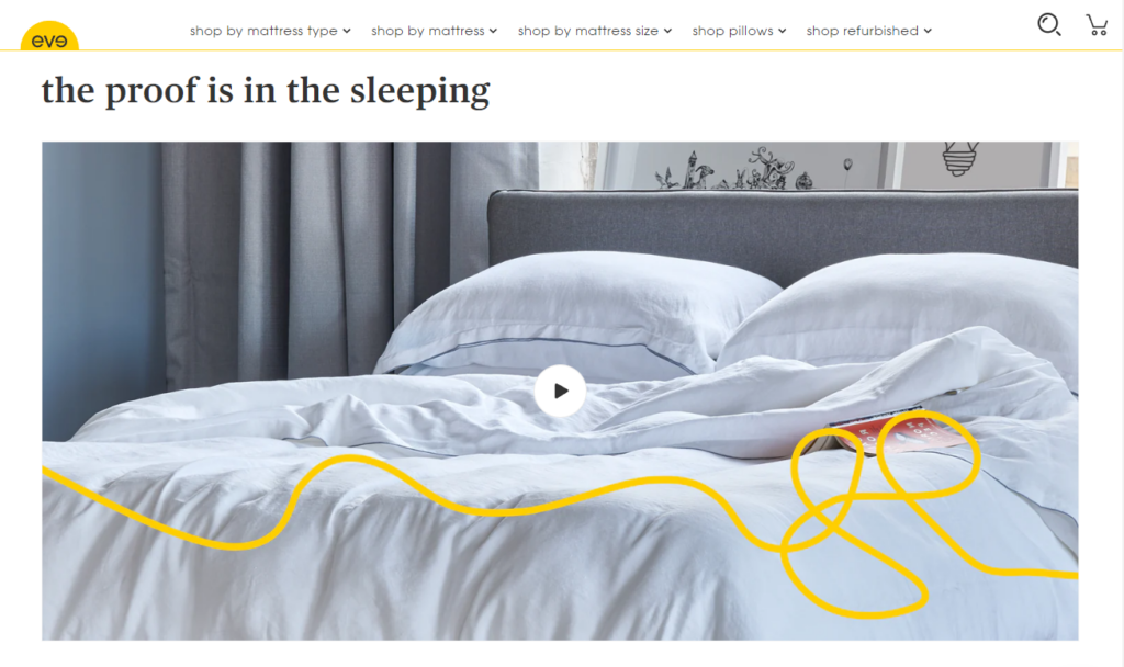 eve product video homepage