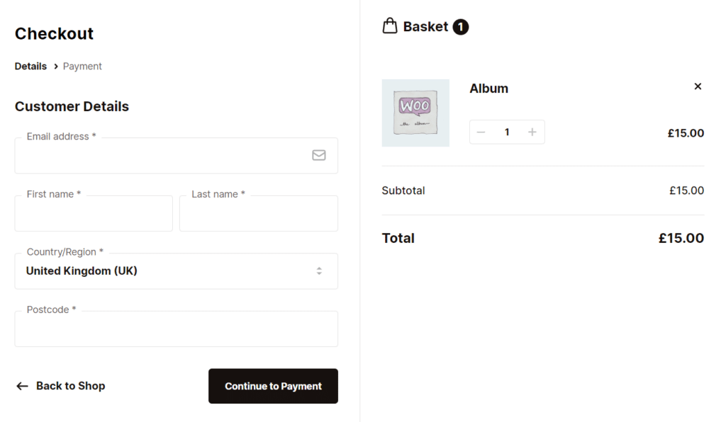 digital product checkout flux