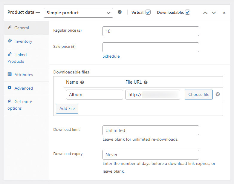 digital product file