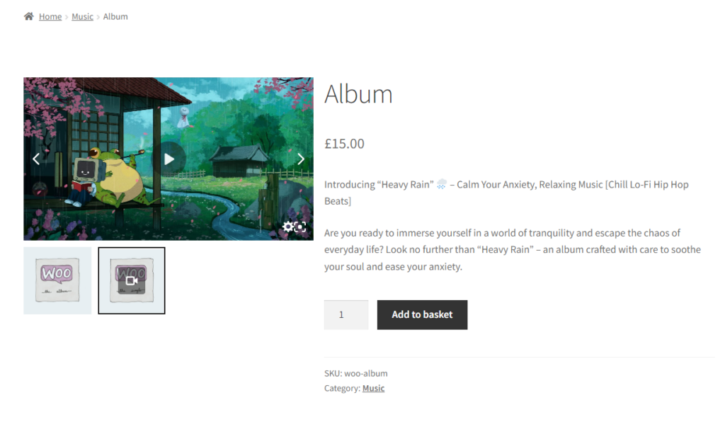 woocommerce digital product using woothumbs