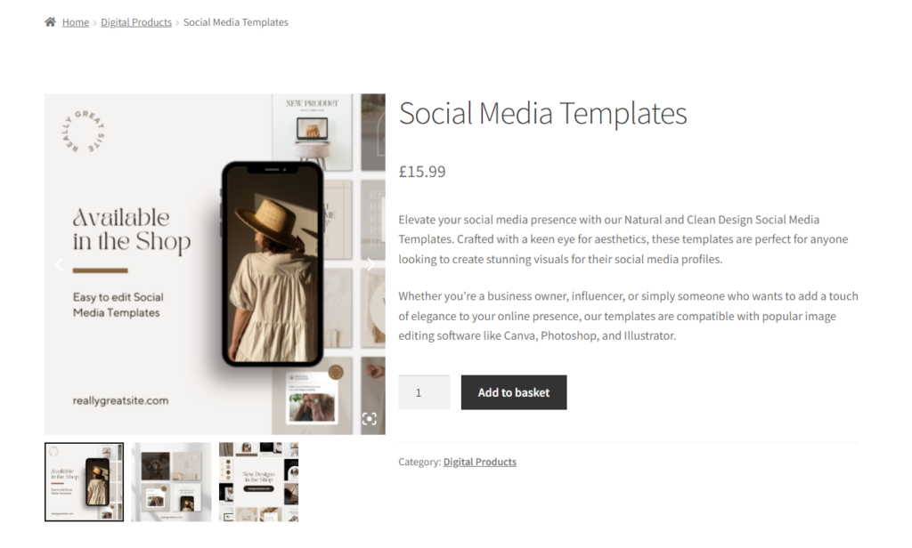 social media digital products