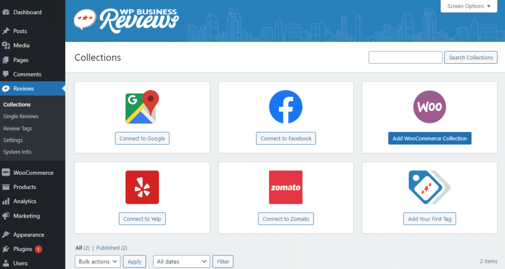create collection wpbr