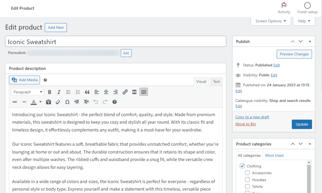 add new product woocommerce