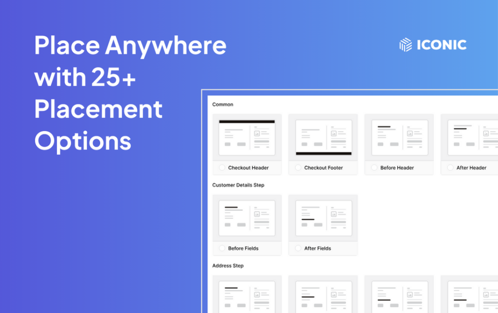 Flux Checkout Elements Position