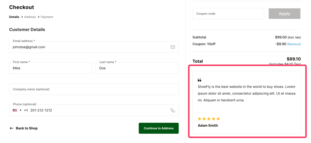 flux elements review at checkout