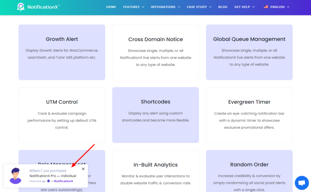 live sales notifications