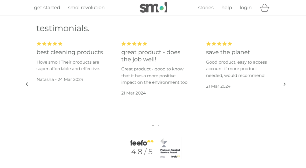 smol social proof ecommerce